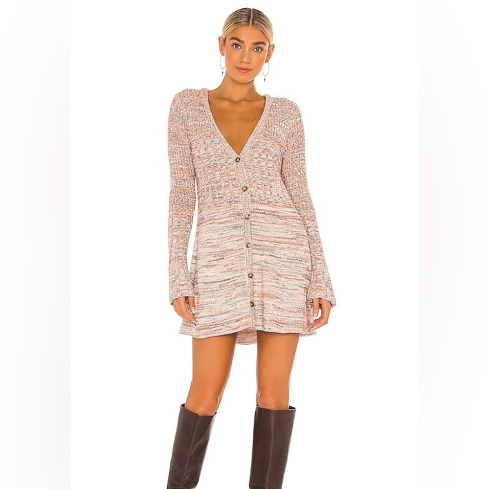 Free People Rachel Cardigan Sweater Dress